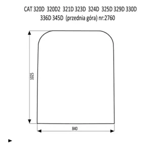 Скло CAT 312D, 312DL Скло CAT 312D, 312DL